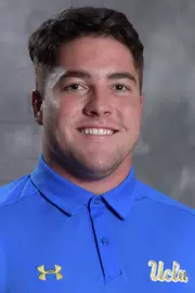 UCLA Bruins linebacker Bo Calvert (40) poses in Los Angeles, Friday, July 6, 2018. (Kirby Lee via Image of Sport)
