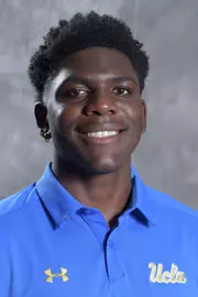 UCLA Bruins receiver Michael Ezeike poses in Los Angeles, Friday, July 6, 2018. (Kirby Lee via Image of Sport)