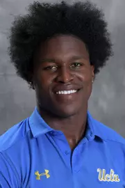 UCLA Bruins defensive back Darnay Holmes (1) poses in Los Angeles, Friday, July 6, 2018. (Kirby Lee via Image of Sport)