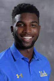 UCLA Bruins receiver Theo Howard (14) poses in Los Angeles, Friday, July 6, 2018. (Kirby Lee via Image of Sport)