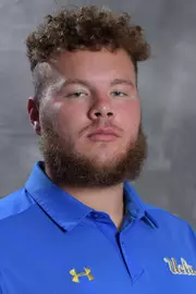 UCLA Bruins offensive lineman Andre James (77) poses in Los Angeles, Friday, July 6, 2018. (Kirby Lee via Image of Sport)