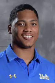 UCLA Bruins linebacker linebacker Mique Juarez (32) poses in Los Angeles, Friday, July 6, 2018. (Kirby Lee via Image of Sport)
