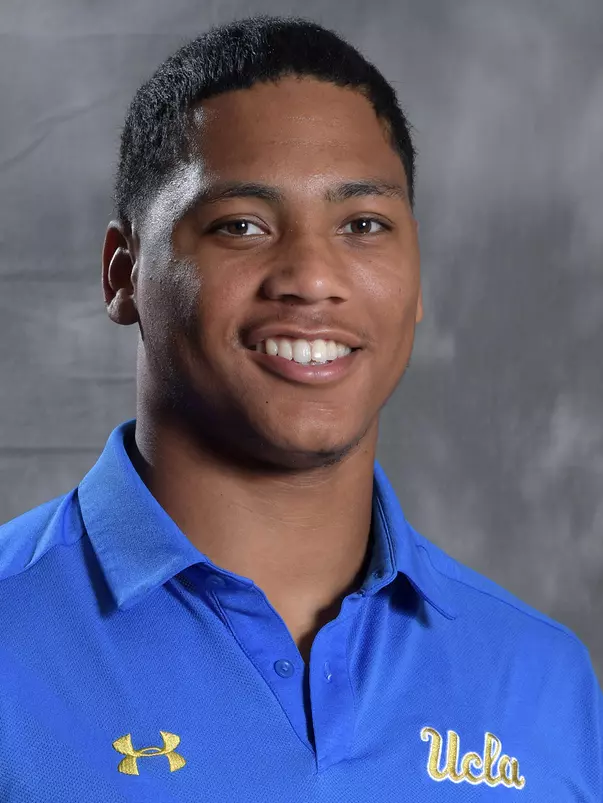 UCLA Bruins linebacker linebacker Mique Juarez (32)  poses in Los Angeles, Friday, July 6, 2018. (Kirby Lee via Image of Sport)