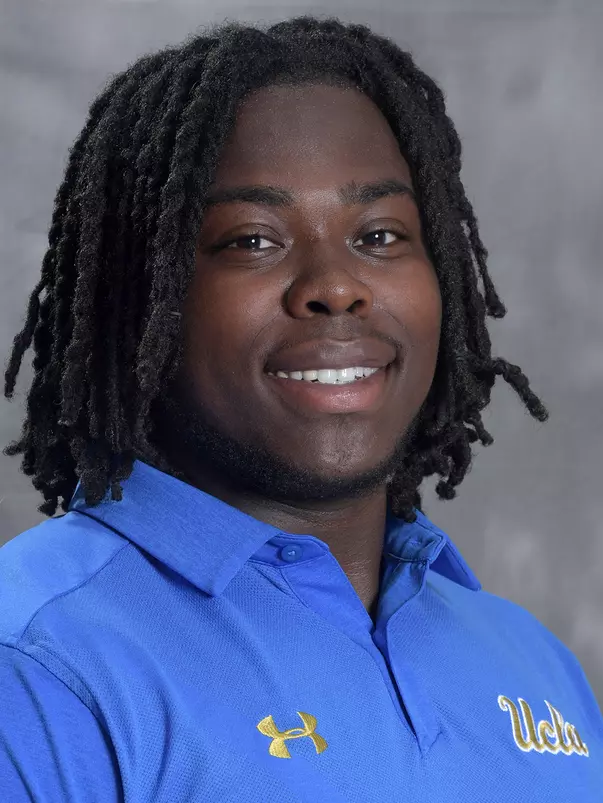 UCLA Bruins defensive lineman Marcus Moore (95) poses in Los Angeles, Friday, July 6, 2018. (Kirby Lee via Image of Sport)