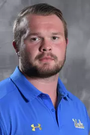 UCLA Bruins offensive lineman Justin Murphy (74) poses in Los Angeles, Friday, July 6, 2018. (Kirby Lee via Image of Sport)