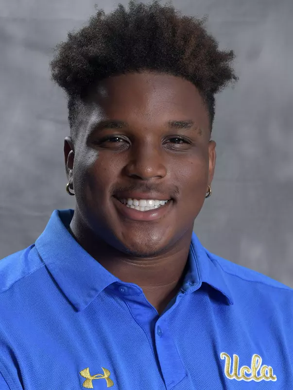 UCLA Bruins offensive lineman Chris Murray (76) poses in Los Angeles, Friday, July 6, 2018. (Kirby Lee via Image of Sport)