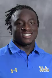 UCLA Bruins running back Bolu Olorunfunmi (4) poses in Los Angeles, Friday, July 6, 2018. (Kirby Lee via Image of Sport)