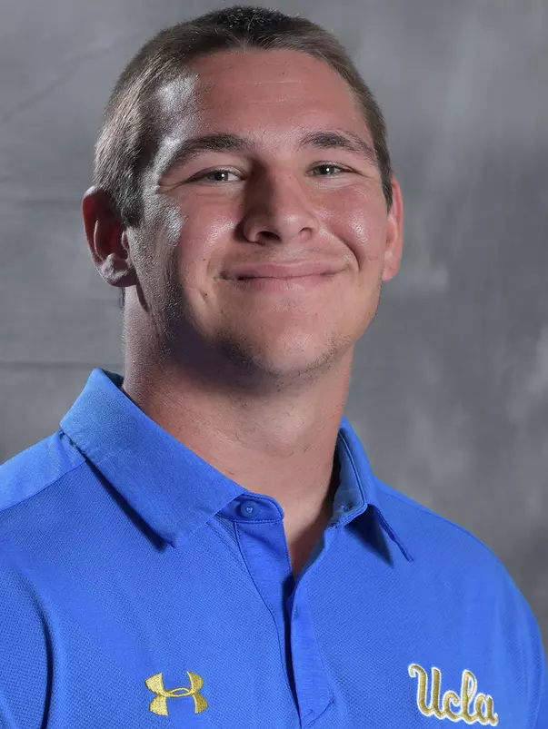 UCLA Bruins tight end Drew Platt (33)  poses in Los Angeles, Friday, July 6, 2018. (Kirby Lee via Image of Sport)