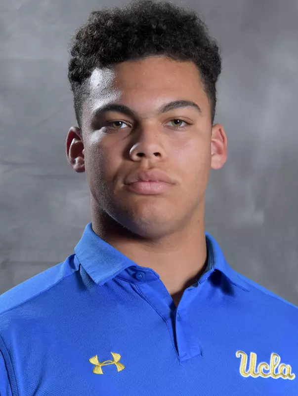 UCLA Bruins defensive end Winston Polite (53) poses in Los Angeles, Friday, July 6, 2018. (Kirby Lee via Image of Sport)