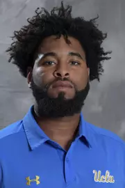UCLA Bruins defensive end Moses Robinson-Carr (85) poses in Los Angeles, Friday, July 6, 2018. (Kirby Lee via Image of Sport)