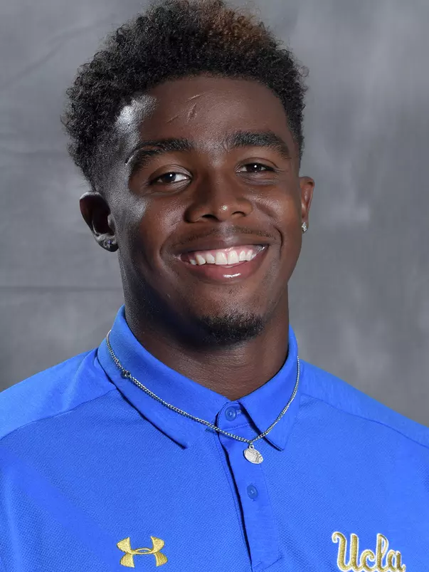 UCLA Bruins linebacker Tyree Thompson (25) poses in Los Angeles, Friday, July 6, 2018. (Kirby Lee via Image of Sport)