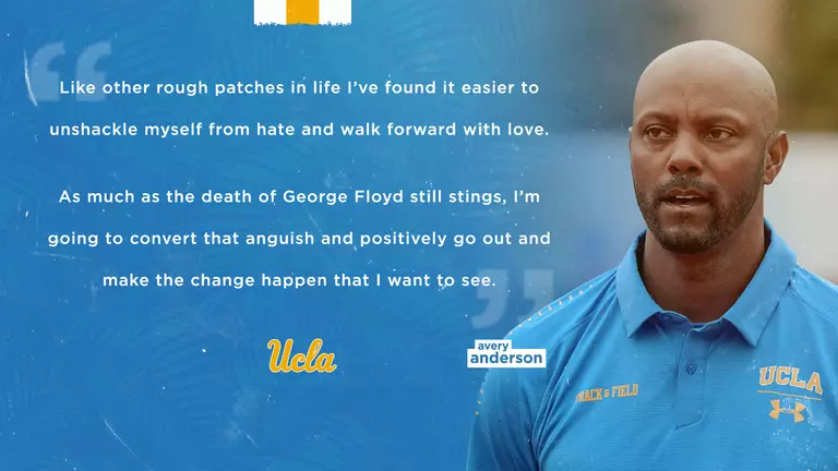 A Message from Director of Track & Field/Cross Country Avery Anderson on Racial Injustice