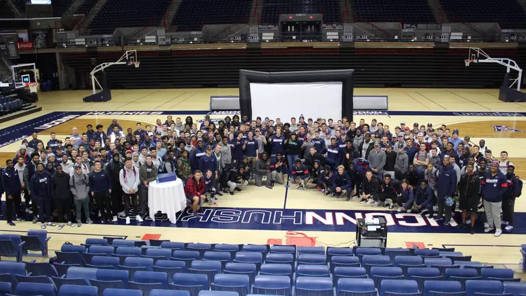 Brenda Tracy Gives Moving Presentation to Student Athletes