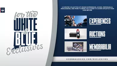 UConn Athletics Announces "For the White and Blue Exclusives" Campaign