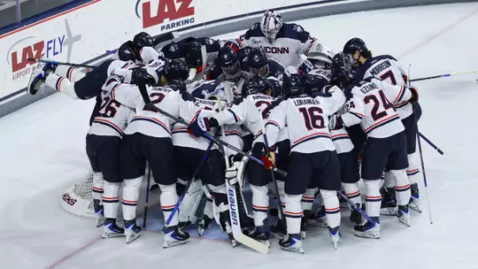 Hockey Pre game huddle