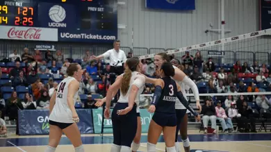 UConn Tops Villanova in Four Sets