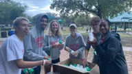 Cougars Volunteer at River Oaks Elementary