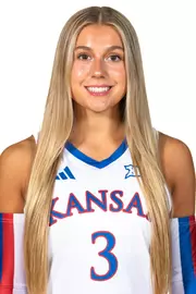 libero/defensive specialist Raegan Burns #3 of the Kansas Jayhawks