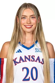 libero/defensive specialist Brynn Kirsch #20 of the Kansas Jayhawks