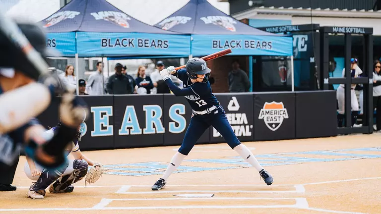 Kaelyn Larkin at bat.
