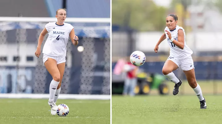 Meghan Bernetti (left) and Isabella Meadows (right) action photos.
