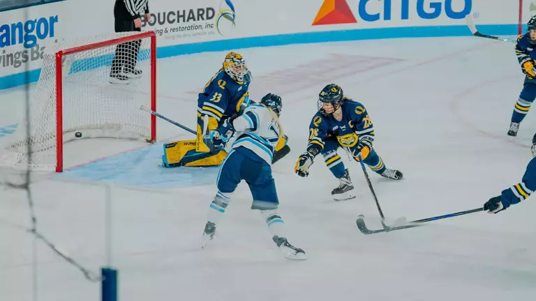 Lily Fetch scores opening goal against Quinnipiac