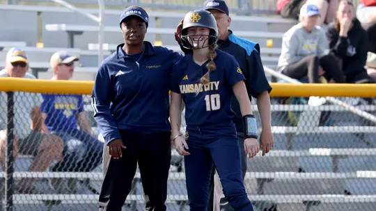 Lauren Parker Smiling on Third Base