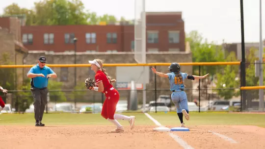Kansas City Softball fell to South Dakota, 5-3 on April 26, 2026. The Roos completed their final home game of the regular season.