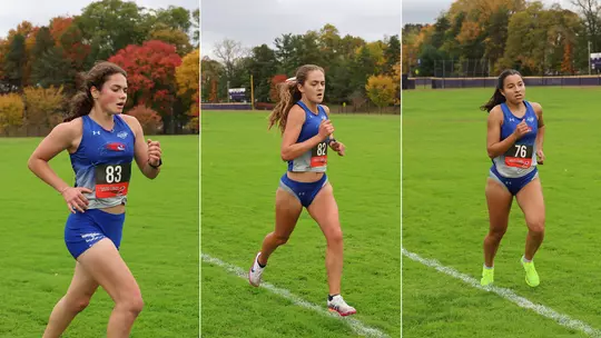 Collage of Maddy McGillicuddy, Salma Boukhtam, and Lauren long Running
