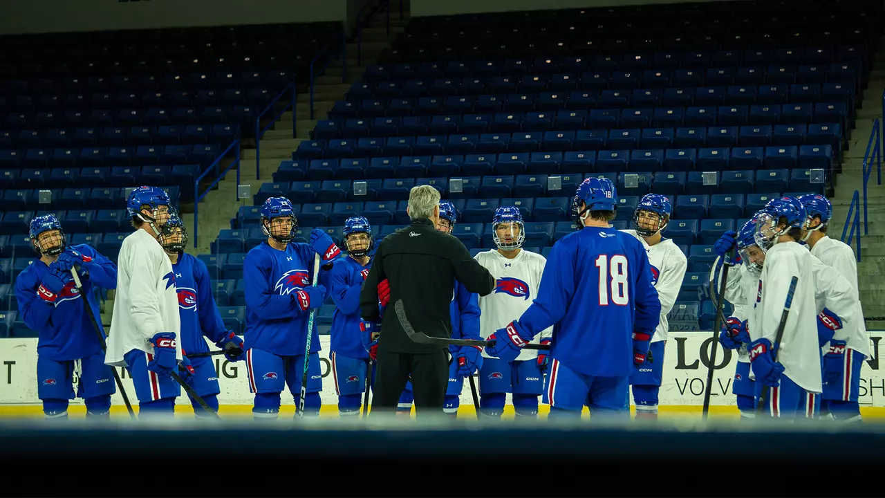 Group Hockey Practice Photo