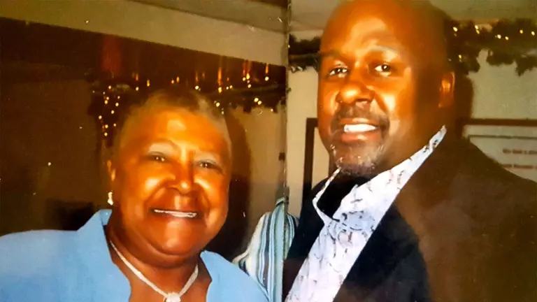 Michael Locksley and his mother