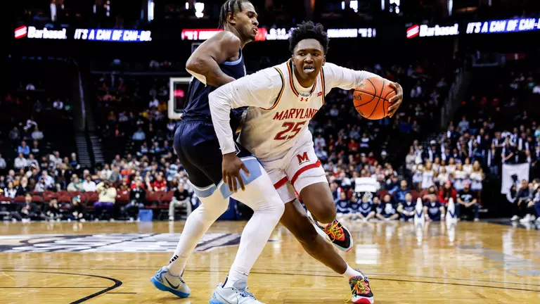 Maryland Men's Basketball vs. Villanova at the Prudential Center in Newark, New Jersey on Sunday, November 24, 2024.
Dylan Davies/Maryland Athletics