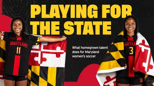 Maryland Women's Soccer Pride Feature Graphic