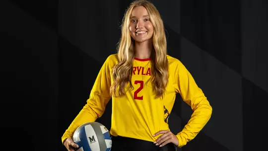 Volleyball Raina Posed Black Background