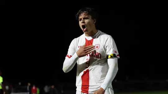 Rodrigo Neri celebrates a goal against St. John's