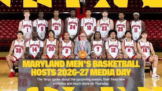 Maryland Men's Basketball Media Day Graphic