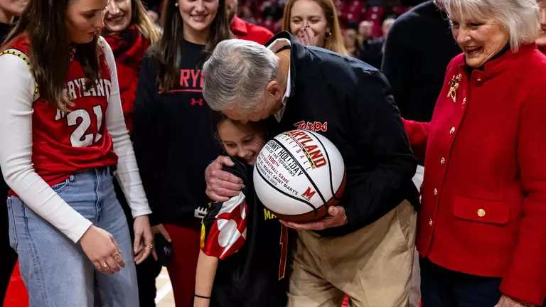 Johnny Holliday 1500s game surprise
Maryland Terrapins Men's Basketball vs Mount St. Mary's Mountaineers at Xfinity Center in College Park, MD on Wednesday, Nov. 19, 2025.
Mackenzie Miles/Maryland Terrapins