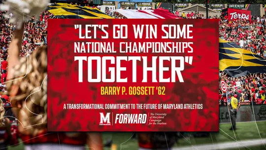 Let's go win some national championships together" - Barry P. Gossett '62