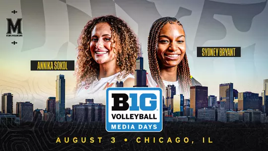 Annika Sokol & Sydney Bryant 2026 Big Ten Media Day Graphic