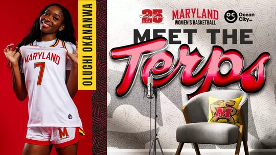 Meet the Terps Oluchi Okananwa graphic