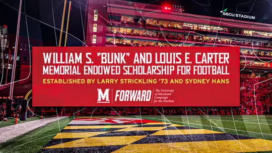 Memorial Scholarship Established to Honor of Maryland Football, Athletics Icons