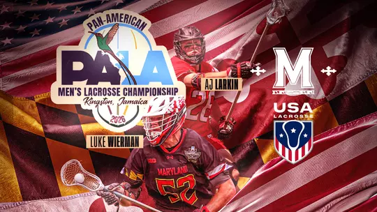 Men's Lacrosse Aj Larkin and Luke Wierman USA Lacrosse Championships Graphic