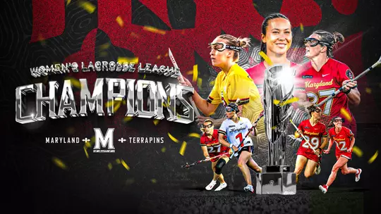 Women's Lacrosse League Former Terps championship graphic