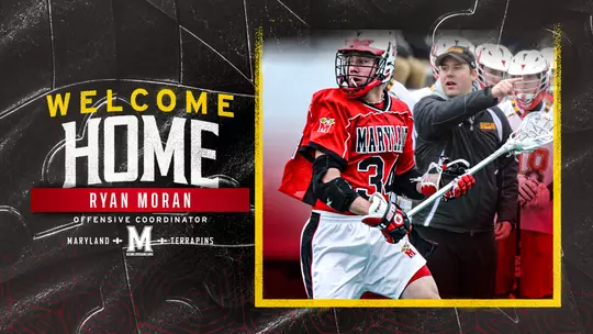 Welcome home Ryan Moran Men's Lacrosse Offensive Coordinator Graphic