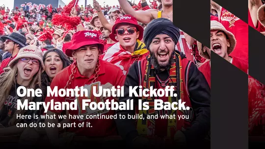 Football - One Month Away Letter Graphic