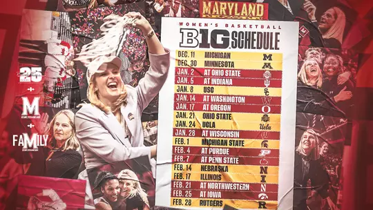 WBB Big Ten Schedule Release graphic