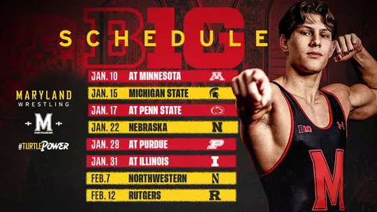 Maryland Wrestling Big Ten Conference Schedule