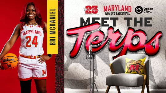 Bri McDaniel Meet the Terps graphic Youtube