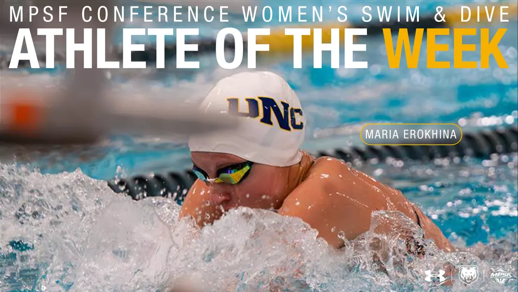 Maria Erokhina Wins MPSF Swimmer of the Week