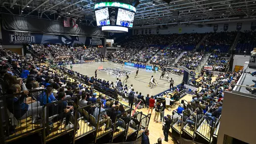 UNF Arena wide shot during the River City Rumble